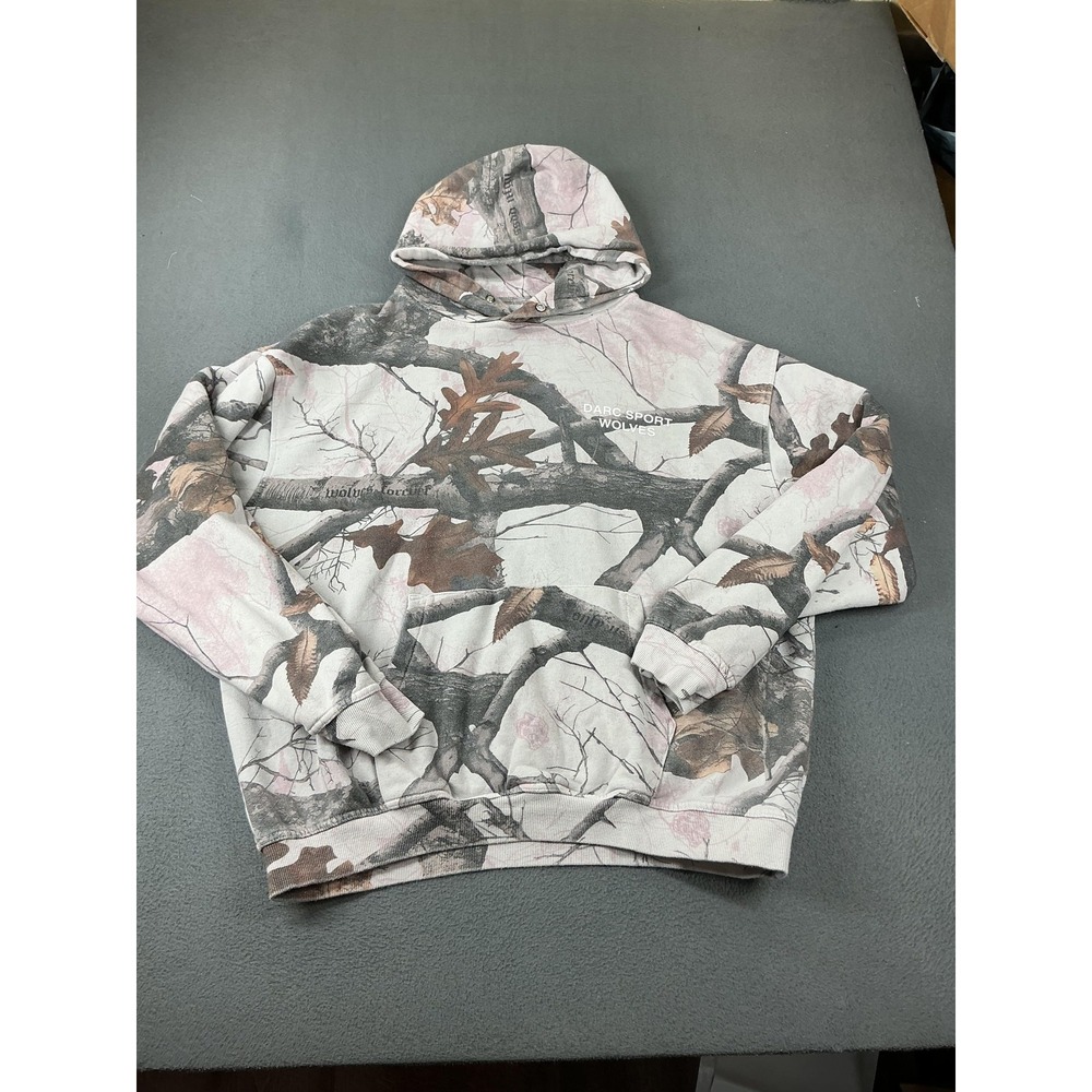 Darc Sport Wolves Hoodie Mens XL Pink Camo Limited Edition Streetwear 781/2000